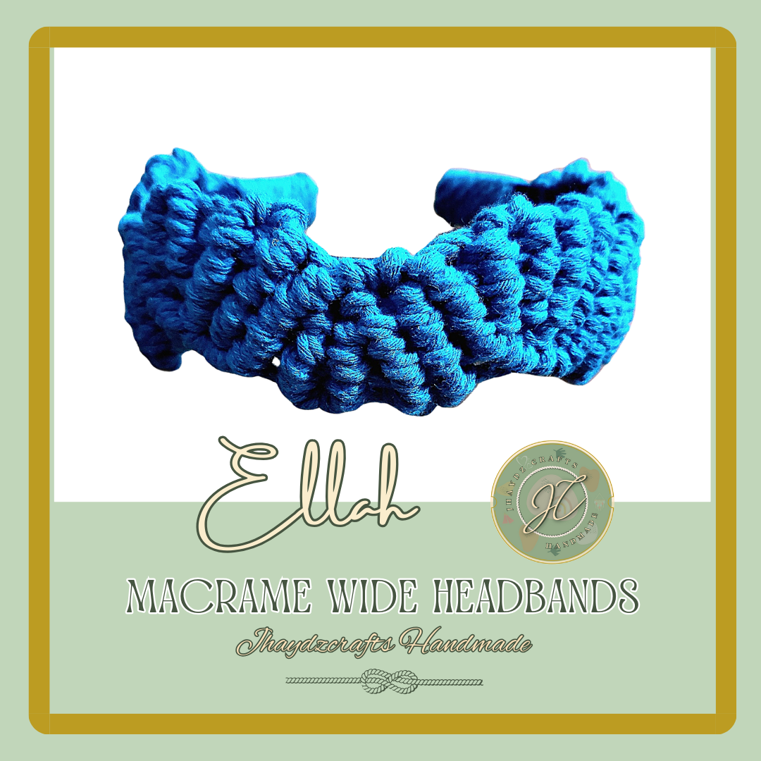 Ellah Macrame Wide Headband-(Pre-order up to 7 days)