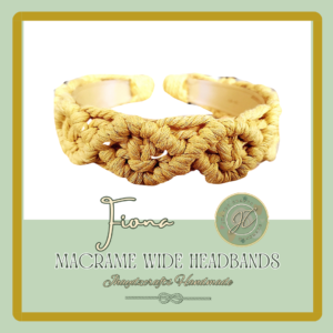Fiona Macrame Wide Headband-(Pre-order up to 7 days)