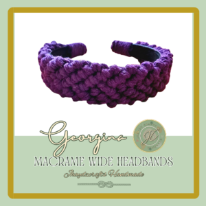 Georgina Macrame Wide Headband-(Pre-order up to 7 days)