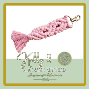 Kelly 2- Macrame Keychain- (Pre-order up to 7 days)