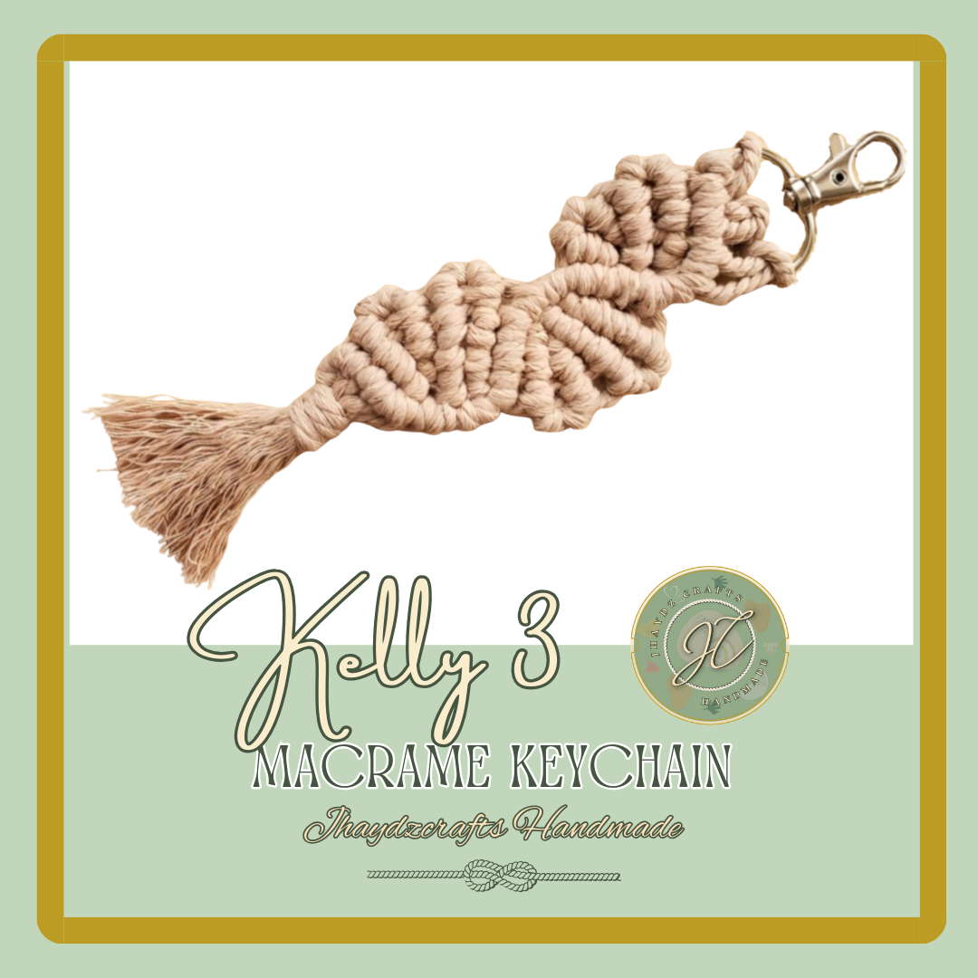 Kelly 3- Macrame Keychain- (Pre-order up to 7 days)