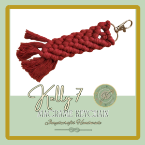 Kelly 7- Macrame Keychain- (Pre-order up to 7 days)