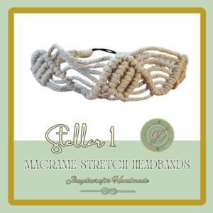 Stellar 1-Macrame Stretch Headbands- (Pre-order up to 7 days)