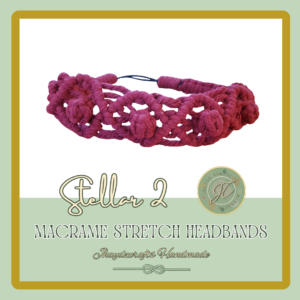 Stellar 2-Macrame Stretch Headbands- (Pre-order up to 7 days)