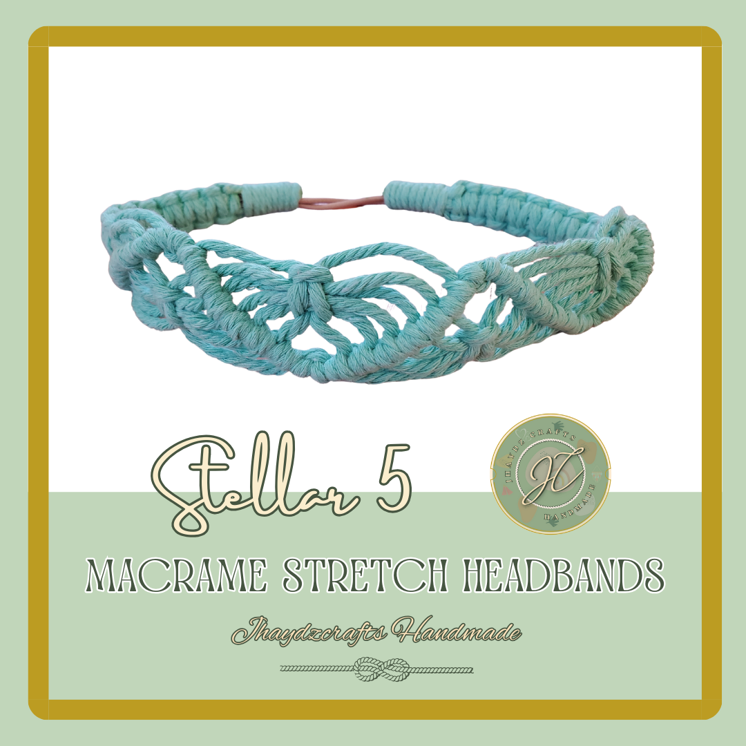 Stellar 5-Macrame Stretch Headbands- (Pre-order up to 7 days)
