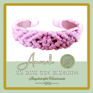 Amarah Macrame Wide Headband- (Pre-order up to 7 days)