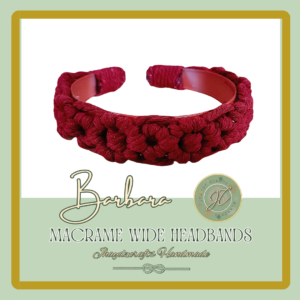 Barbara Macrame Wide Headband-(Pre-order up to 7 days)