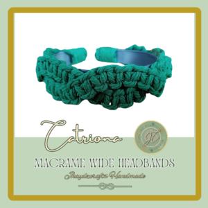 Catriona Macrame Wide Headband- (Pre-order up to 7 days)
