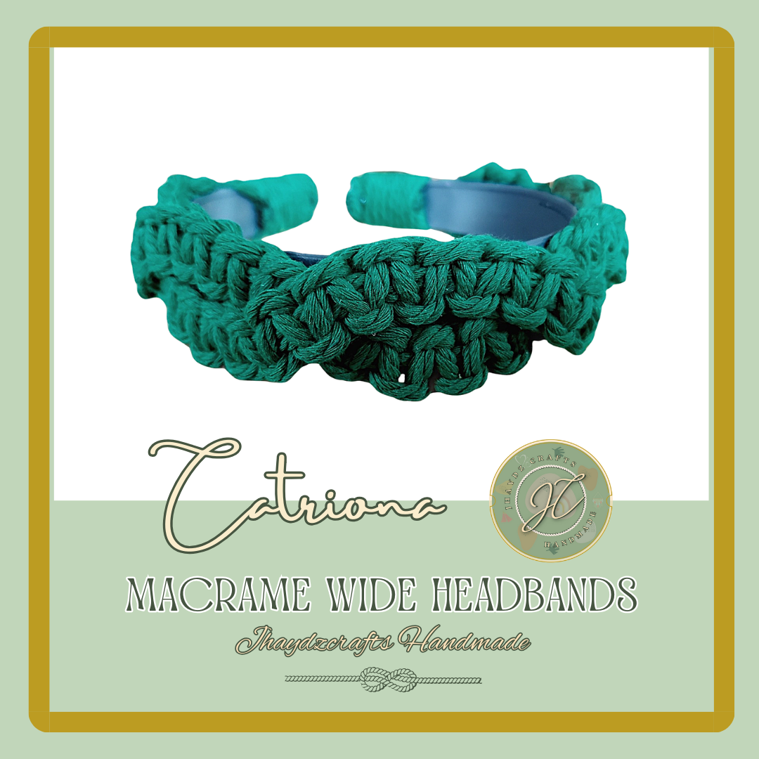 Catriona Macrame Wide Headband- (Pre-order up to 7 days)