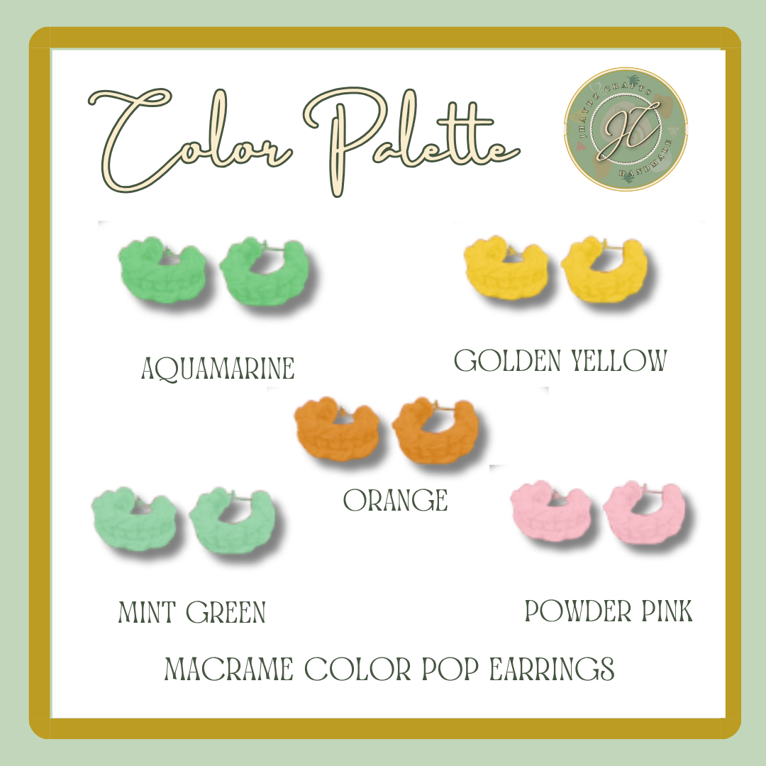Macrame Color Pop Earrings- (Pre-order up to 7 days) - Image 10