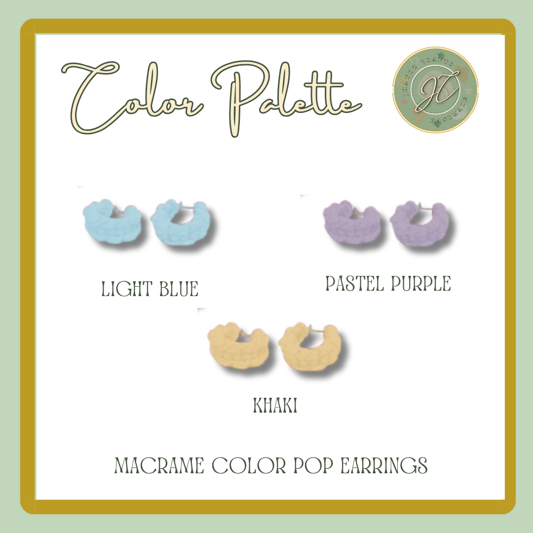 Macrame Color Pop Earrings- (Pre-order up to 7 days) - Image 11