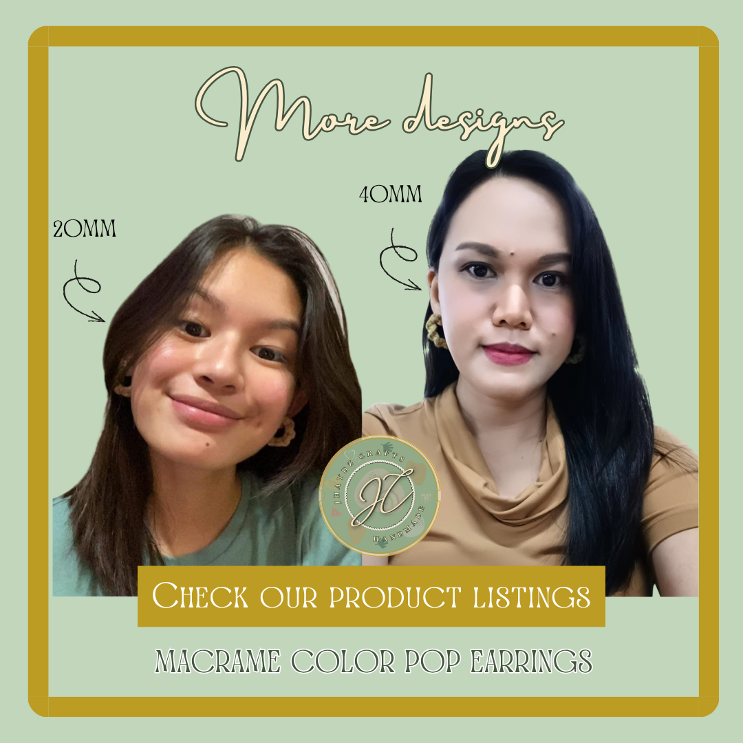 Macrame Color Pop Earrings- (Pre-order up to 7 days) - Image 12