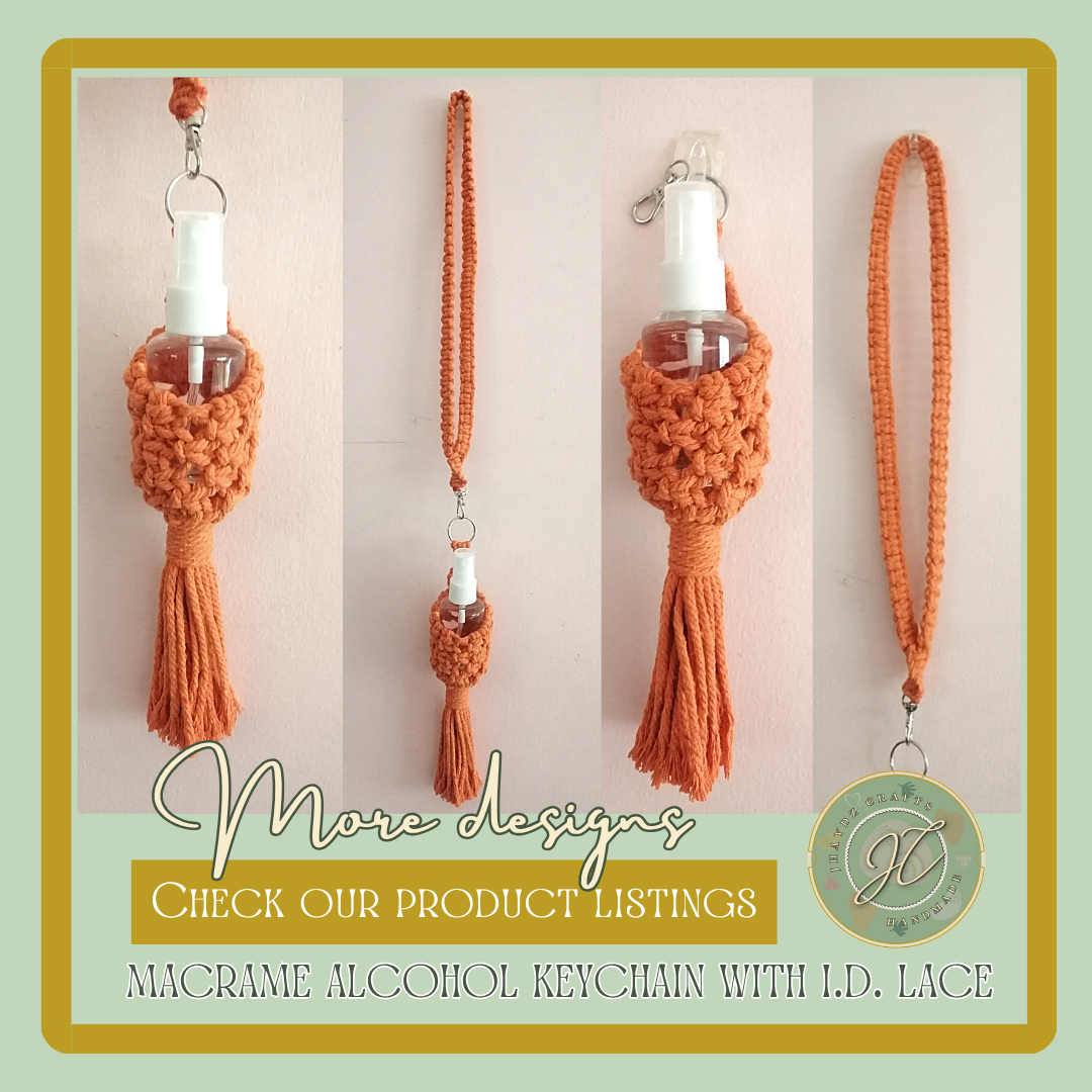 Macrame Alcohol Holder, Keychain, or I.D. Lace- (Pre-order up to 7 days) - Image 3