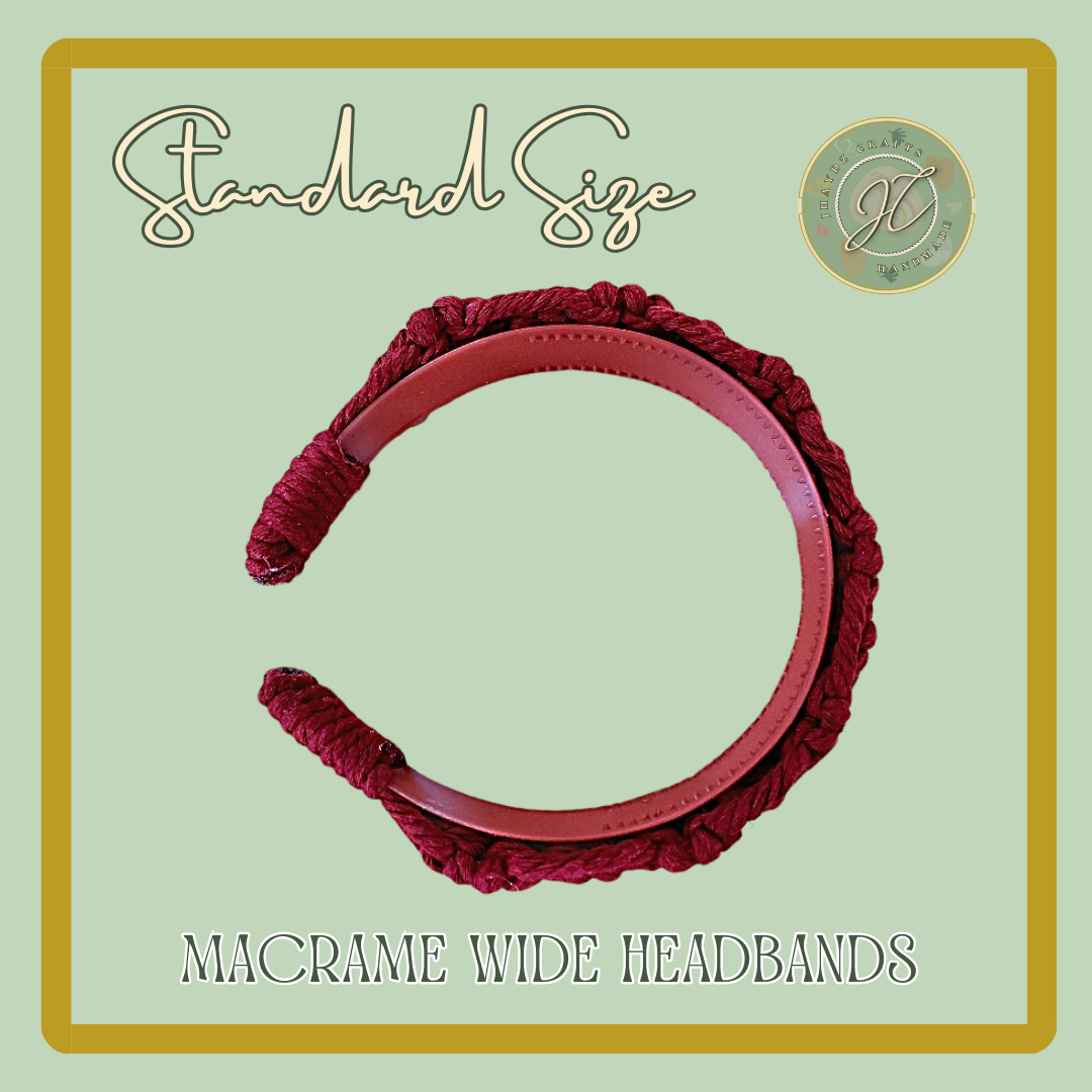 Amarah Macrame Wide Headband- (Pre-order up to 7 days) - Image 3