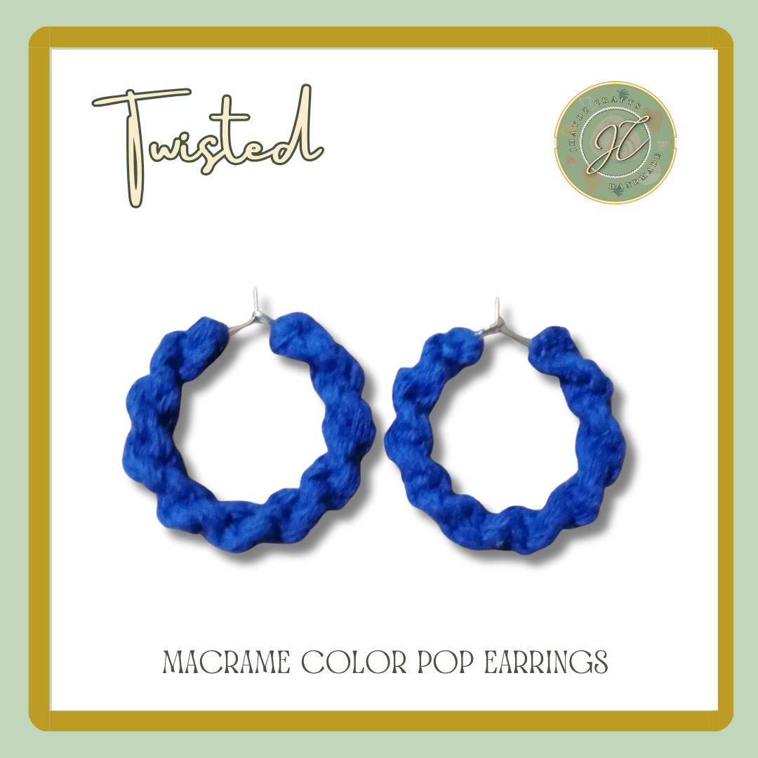 Macrame Color Pop Earrings- (Pre-order up to 7 days) - Image 4