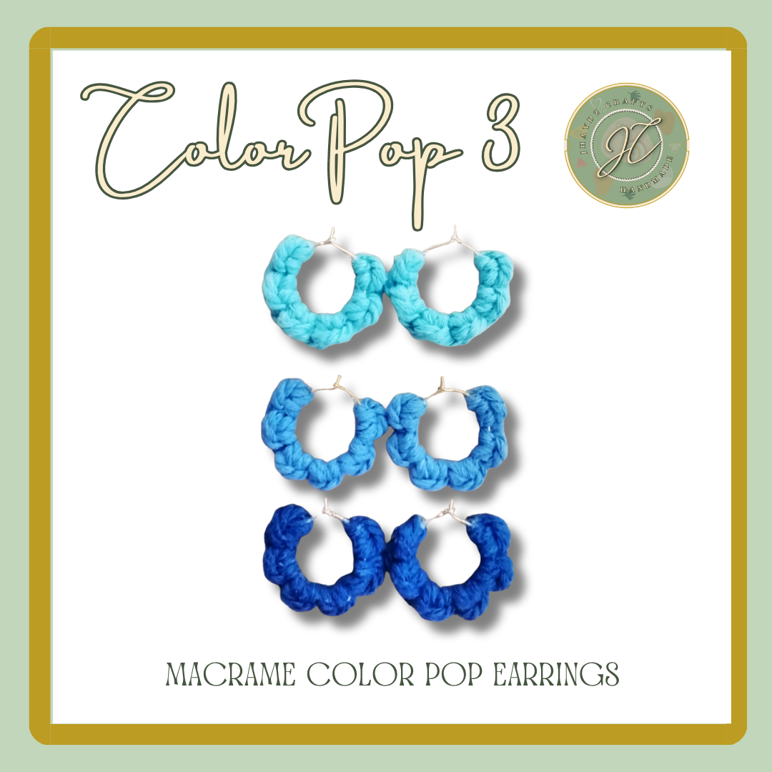 Macrame Color Pop Earrings- (Pre-order up to 7 days) - Image 8