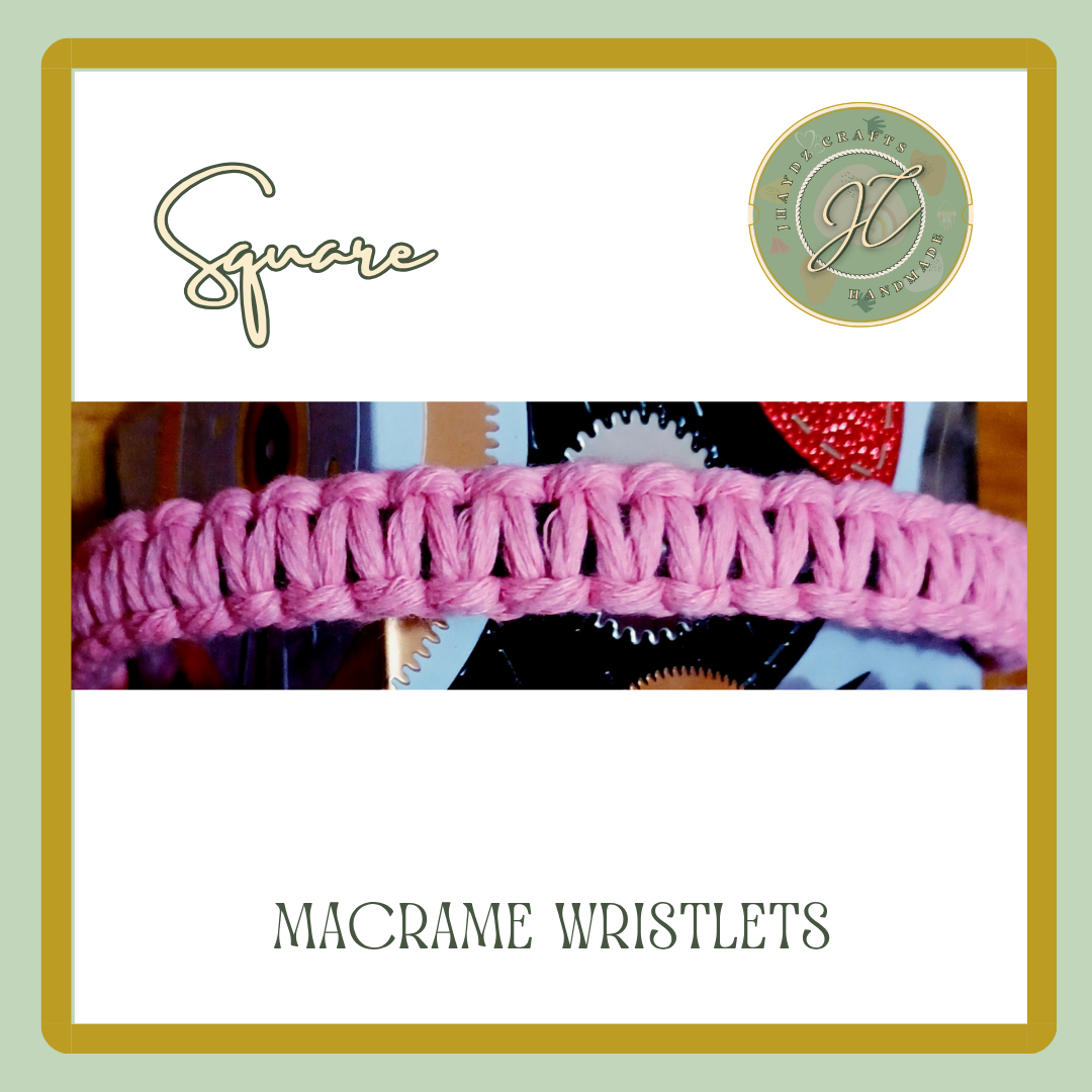 Macrame Wristlets (Plain)- (Pre-order up to 7 days) - Image 3