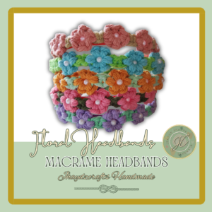 Macrame Floral Headbands 2-Pre-order up to 7 days