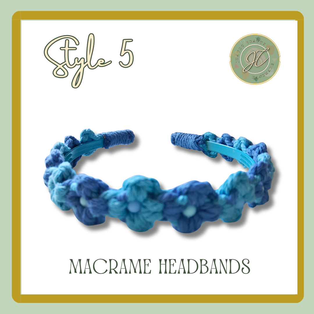 Macrame Floral Headbands-Pre-order up to 7 days - Image 7
