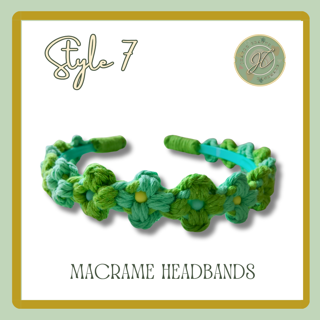 Macrame Floral Headbands-Pre-order up to 7 days - Image 9