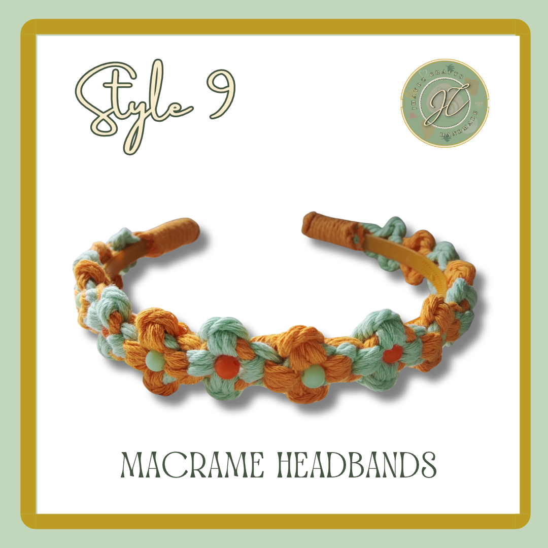 Macrame Floral Headbands-Pre-order up to 7 days - Image 11