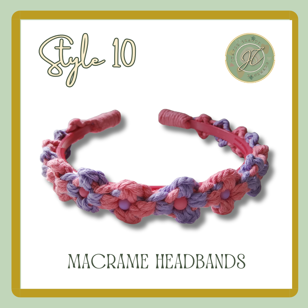 Macrame Floral Headbands-Pre-order up to 7 days - Image 12
